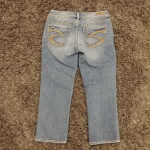 Silver Jeans Aiko Capri Pants WOMENS SIZE 27 28X22